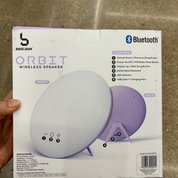 NWT Orbit Bluetooth wireless speaker - Picture 3 of 3